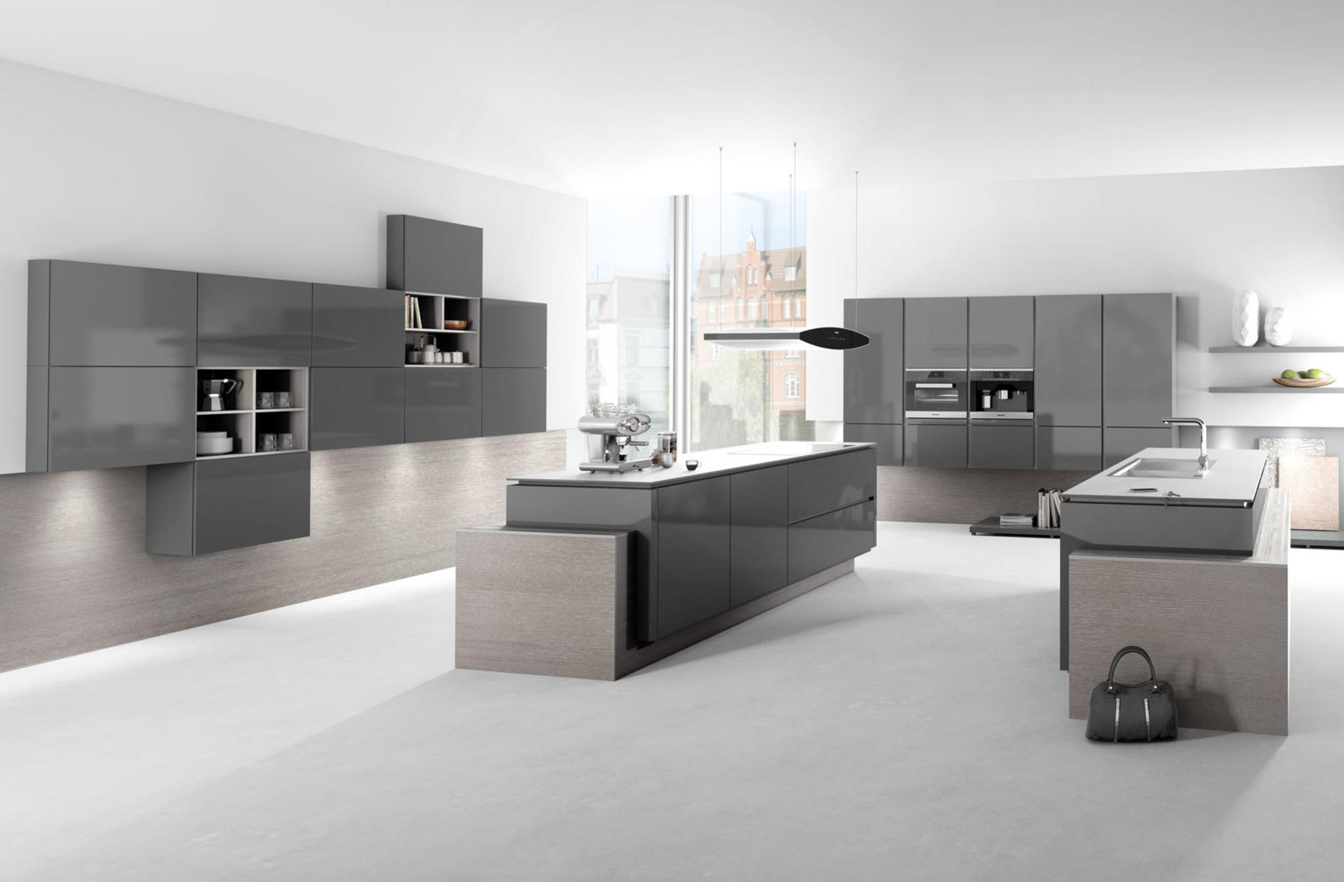 Кухни Häcker, Design glass lava grey | 5090 GL